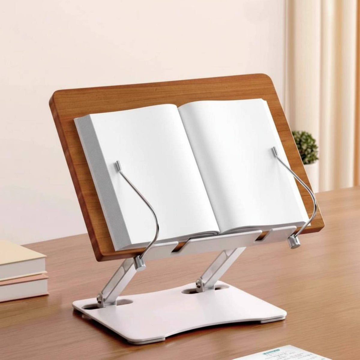 Adjustable Desktop Bookstand Secure Page holders Adjustable Desktop Easel Sturdy