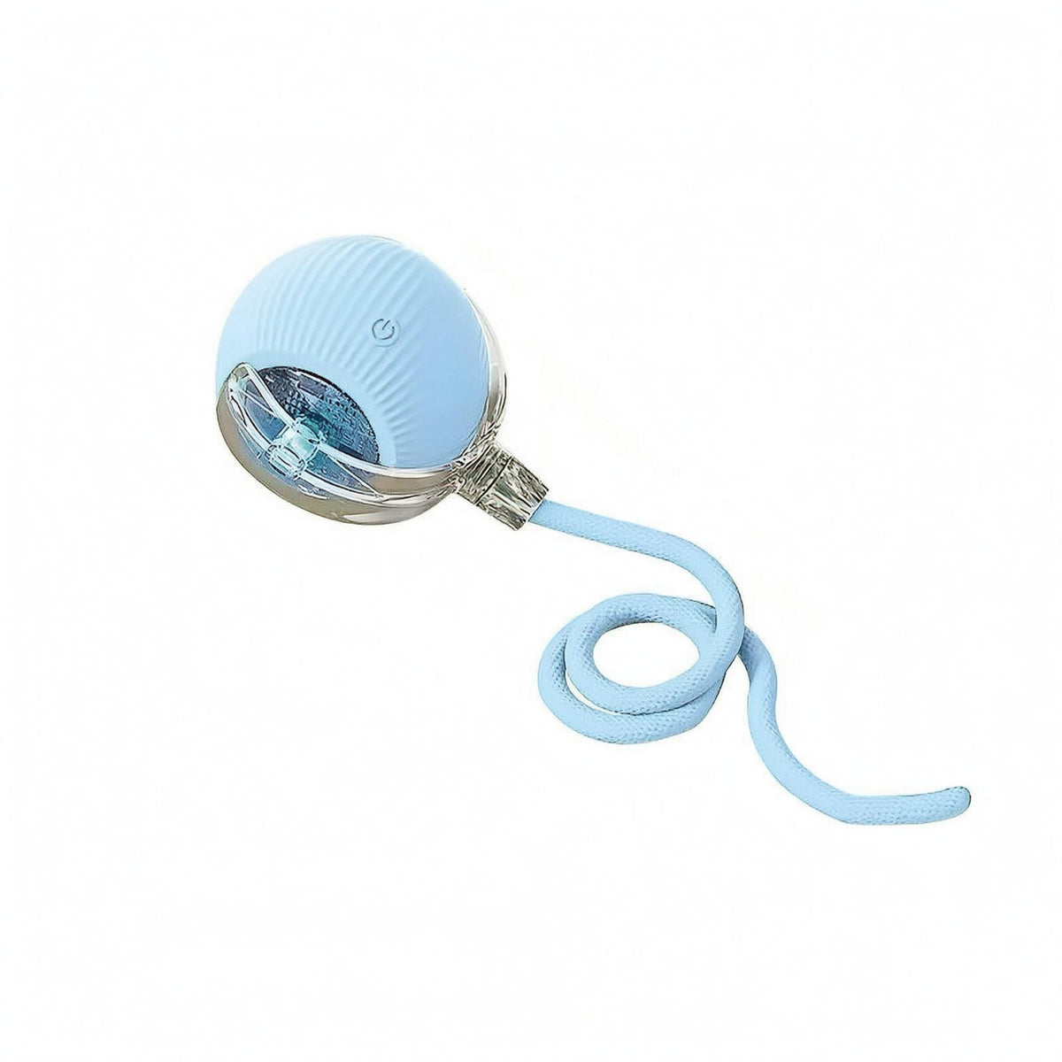 Ribbed Rope Cat Toy Transparent Cat Ball Toy Looped Cord