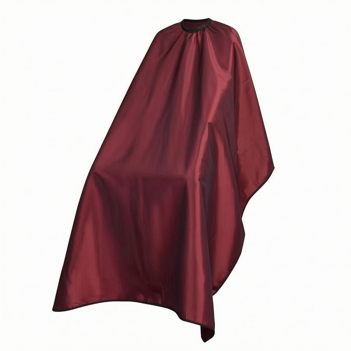 Full Coverage Haircut Cape Gathered Neckline Salon Haircut Cape Shiny Material
