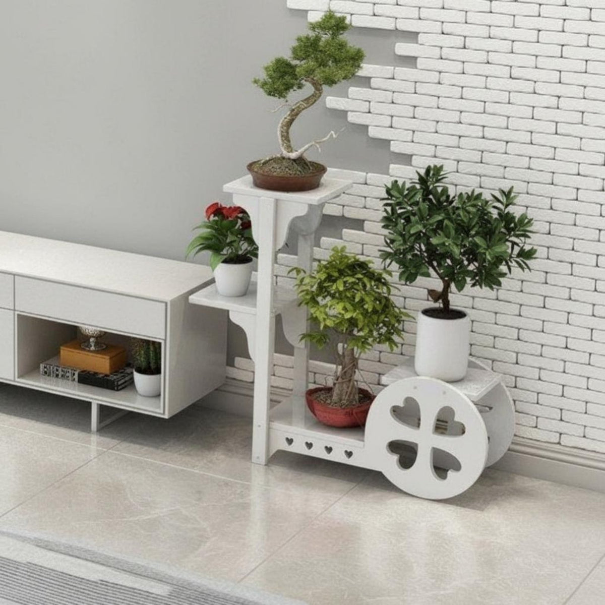Multi-Level Planter Rack Space-Saving Plant Stand sturdy Duty for Balcony, Corner