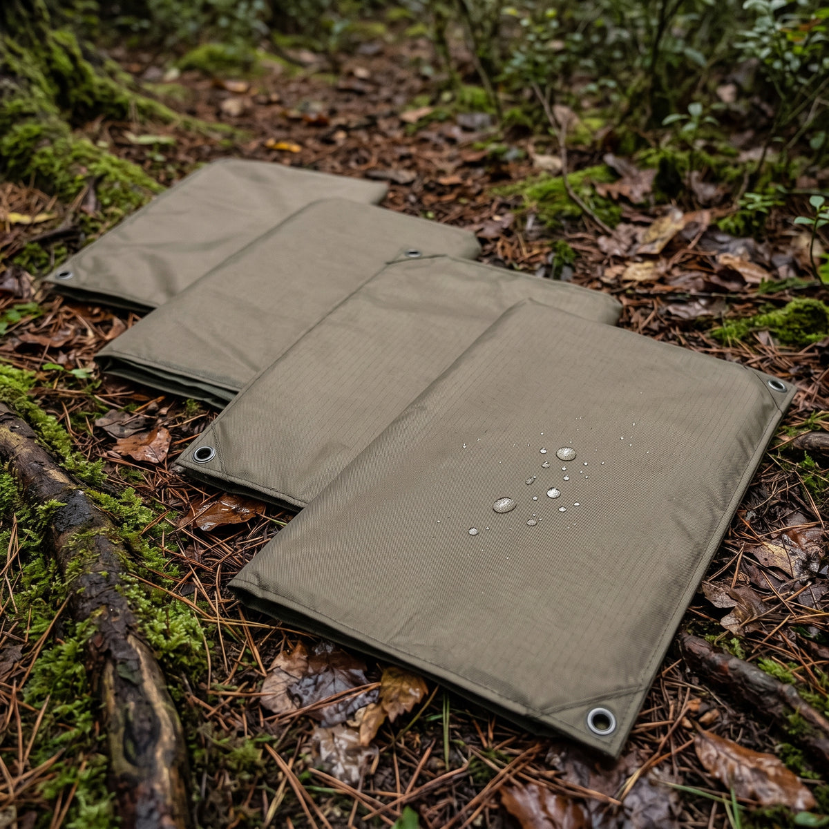Waterproof PE Ground Tarp for Outdoor Camping and Picnics, Thickened Moisture-Proof Tent Footprint