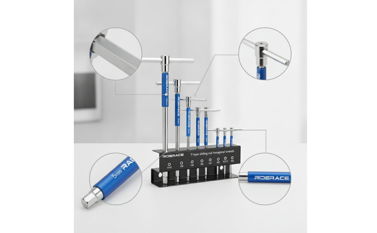 8 Pieces Hex Wrench Set with Stand Metric Hex Key Set with Rack Tool for Mechanics, DIY Enthusiasts, Furniture Assembly