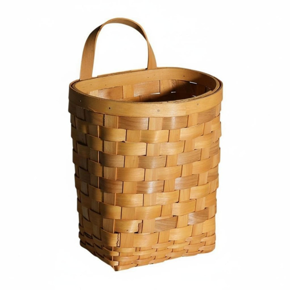 Woven on the on wall Pouch Decorative Storage Basket adaptable for Renters, Homeowners