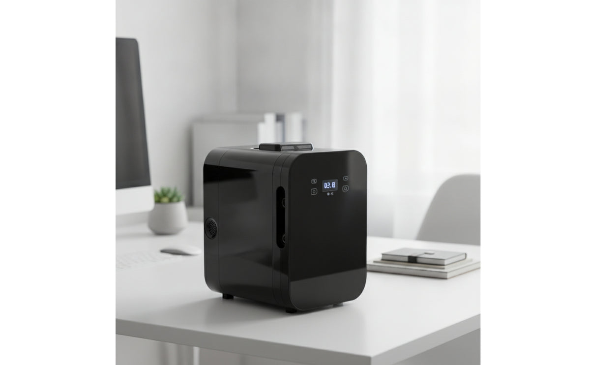 8-Liter Portable Mini Fridge Compact Mini Fridge with Warmer Versatile Thermoelectric Cooler Low-Noise for Dorm Room, Desk