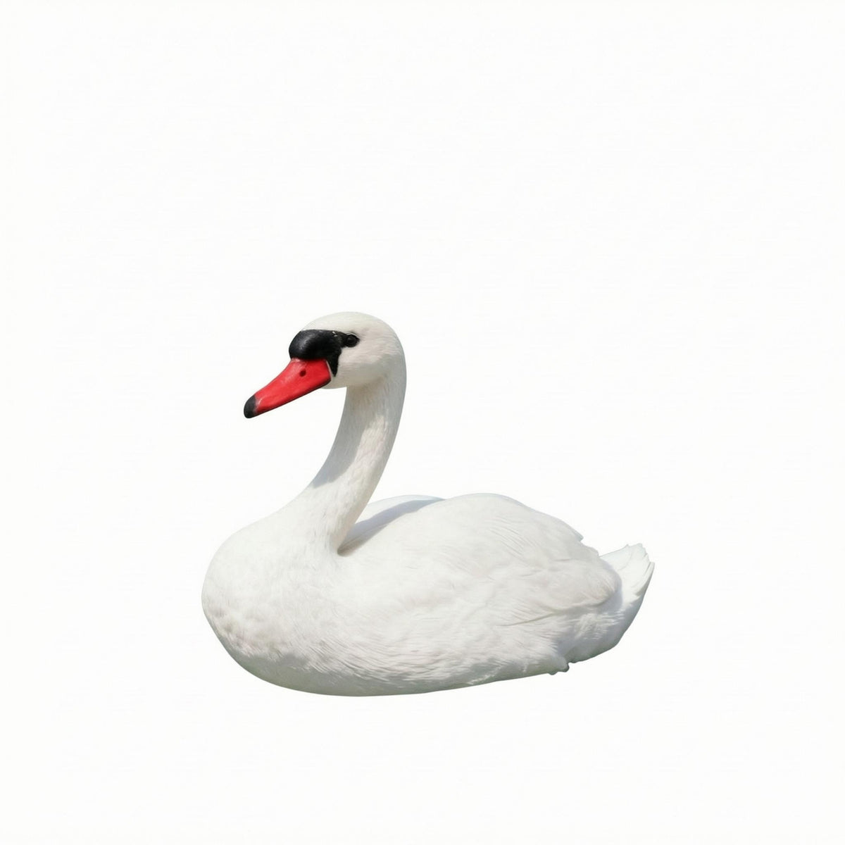 Swan Garden Ornament Realistic Animal Sculpture Freestanding for Pond