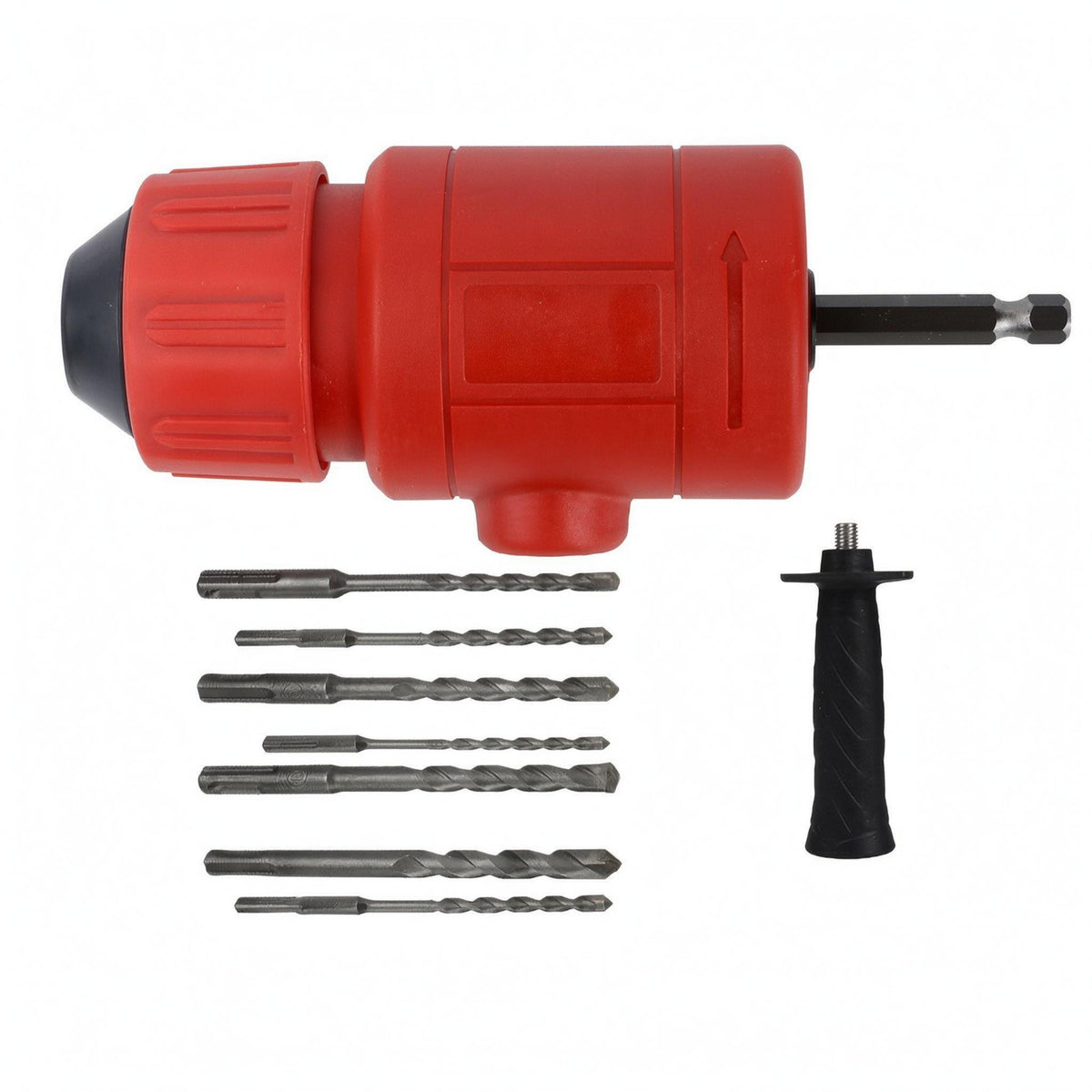 Hammer Conversion Head with Side Handle Rotary Hammer Adapter Heavy Duty