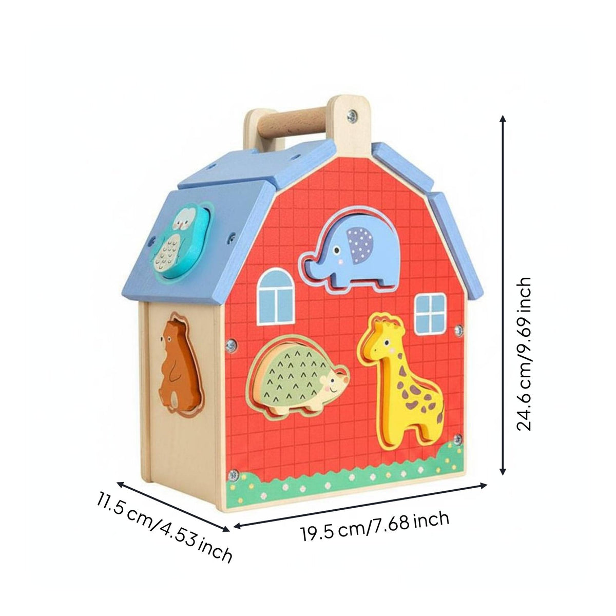 Farm Animal Puzzle House Hand-Eye Coordination Animal Matching Toy Colorful Design Young Child Matching Puzzle for Young Children