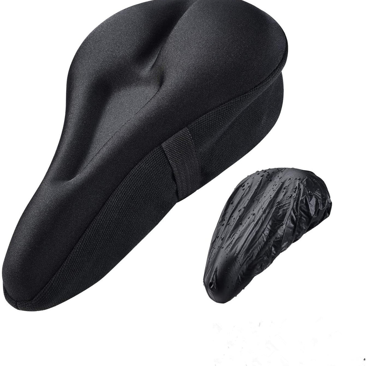 Thickened Silicone Bicycle Seat Cover with Straps