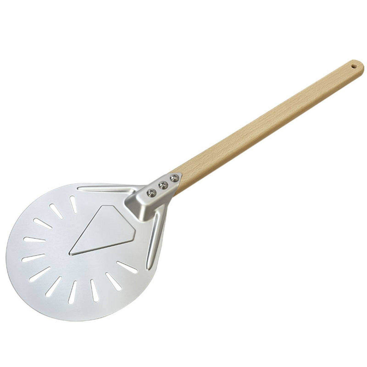 Pizza Peel with Wood Handle Wooden Baking Tool Long-Handled for Home Bakers