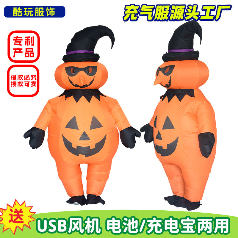 Halloween Pumpkin Inflatable Costume for Adults