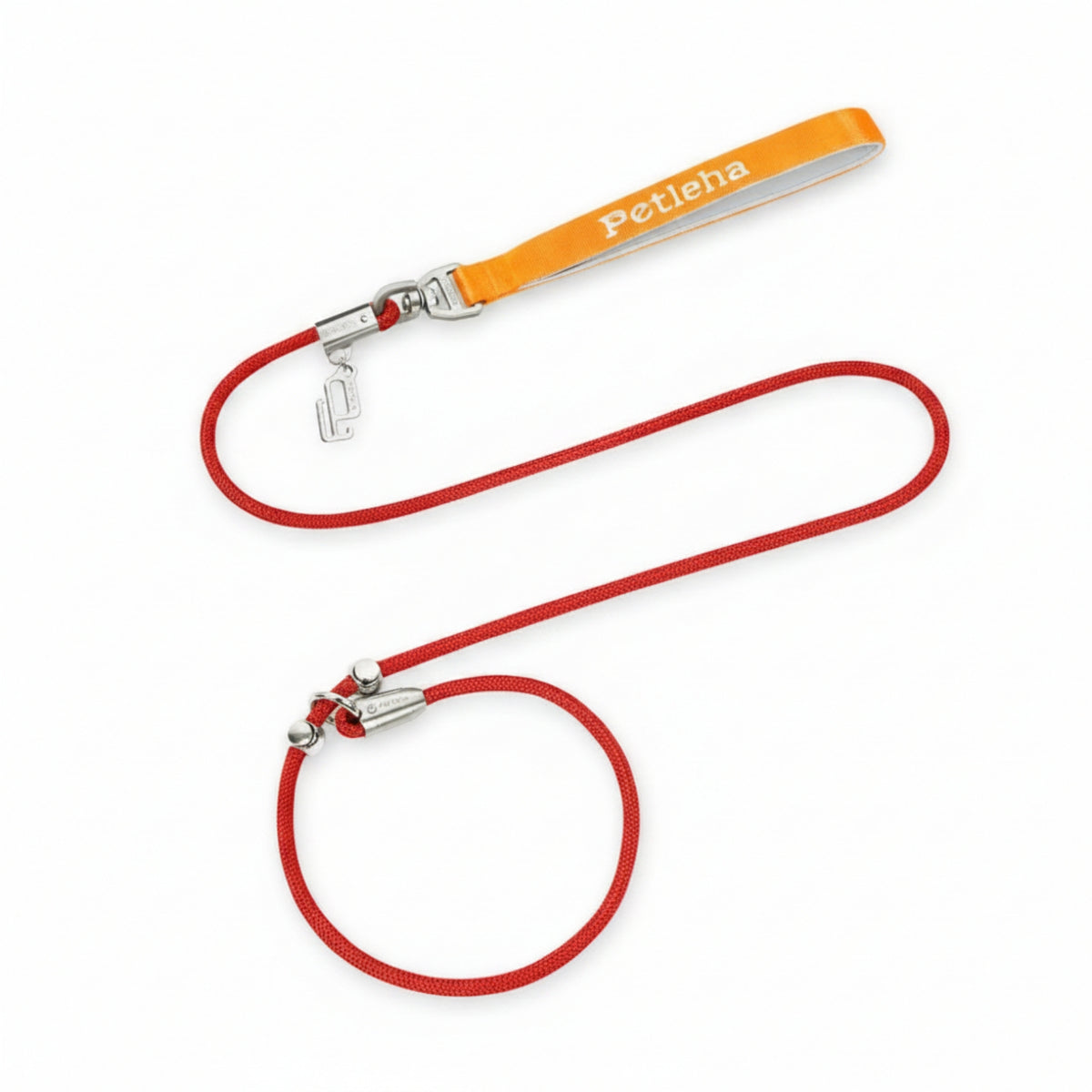 Soft Lining Reinforced Stitching Leash with Metal Hardware Braided Rope