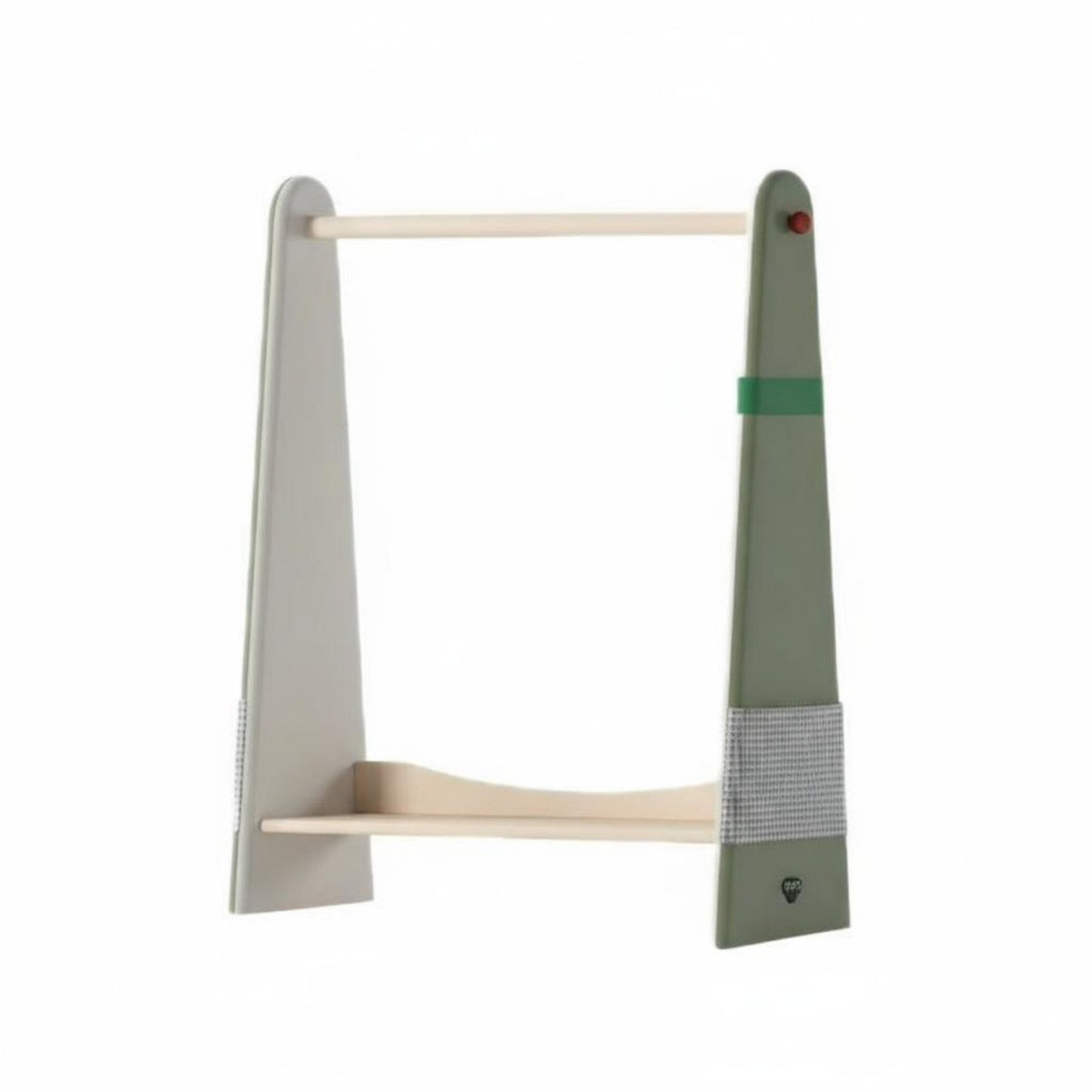 Toddler Dress-up Station Multi-Functional Storage A-Frame Clothes Rack Childreachible Height Floor-Standing for Bedroom, Nursery