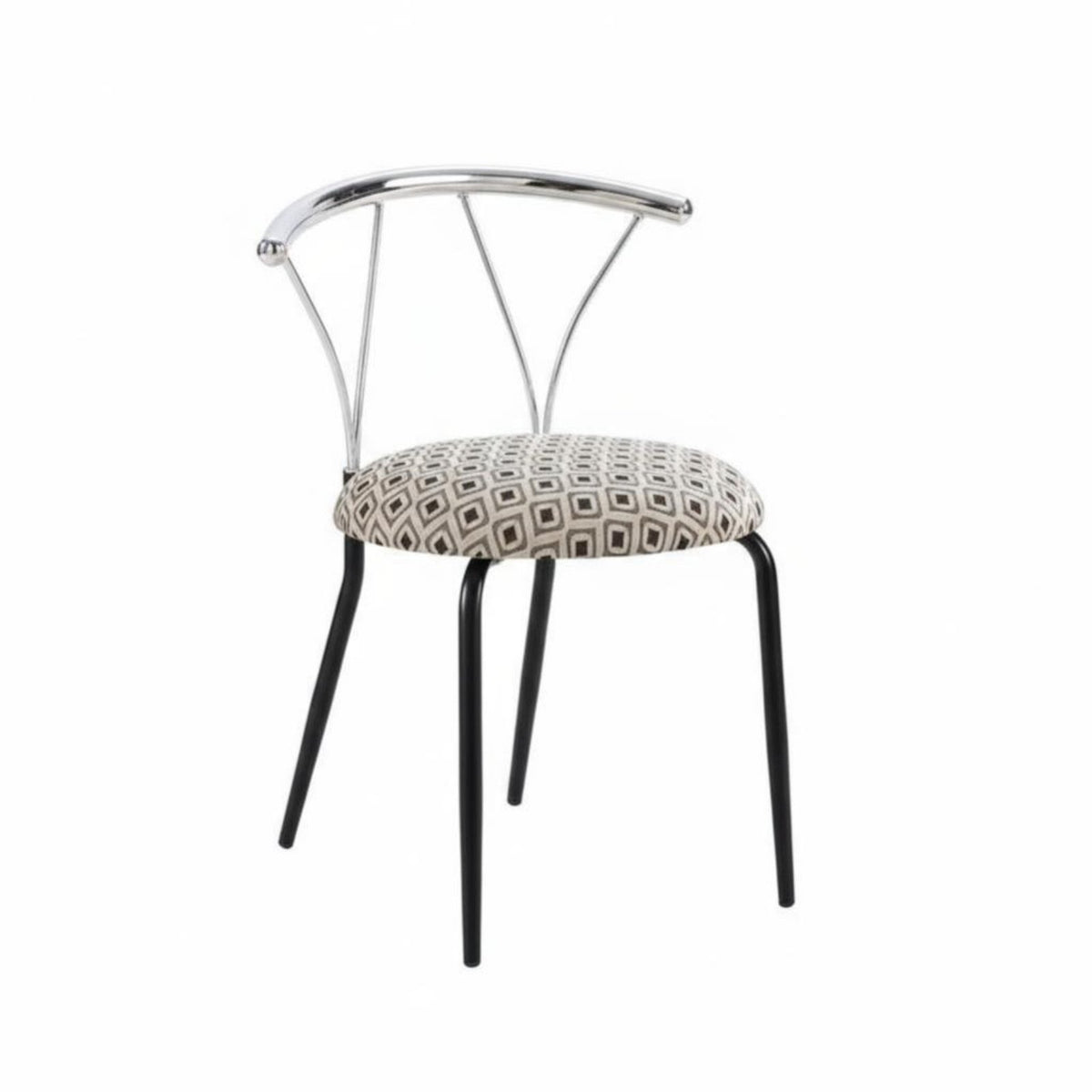 Upholstered Curvedrear Chair French Inspired Vanity Stool Soft Padded for Women