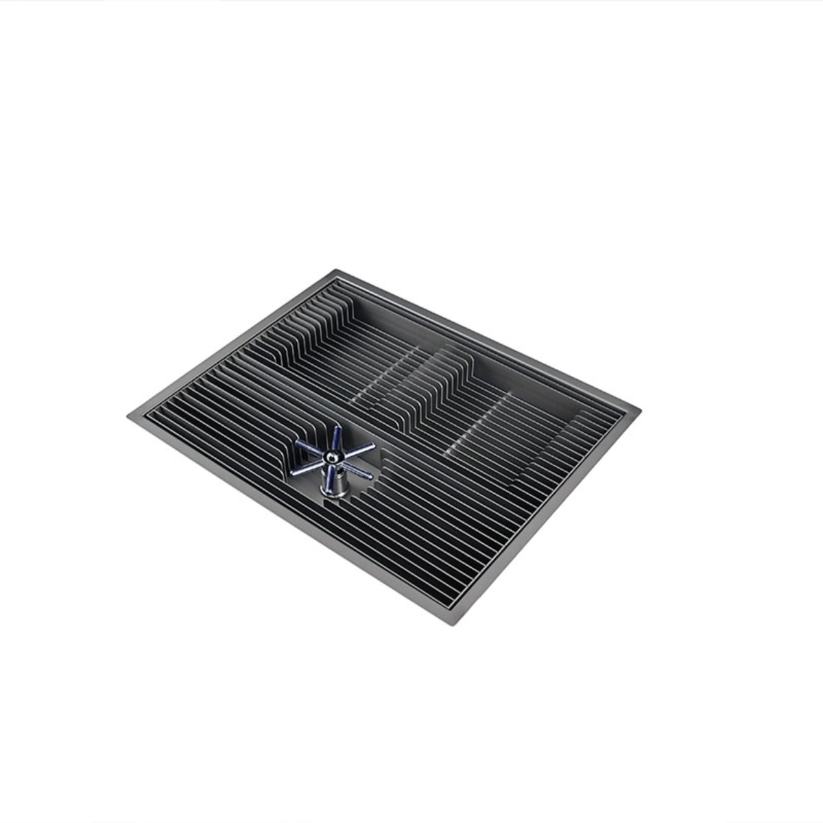 Hand-Pour Rinse Station Ribbed Coffee Rinse Station Low-Profile Drain Tray with Built-in Drain for Baristas