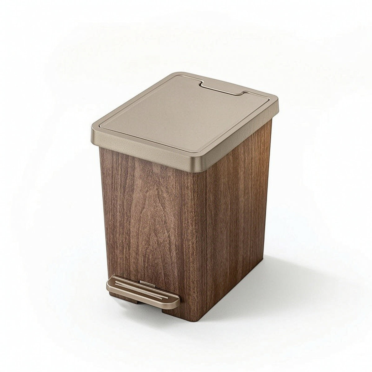 Trash Can with Step Pedal Compact Pedal Trash Bin Easy to Clean for Bedroom