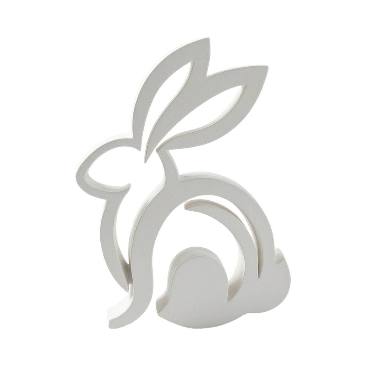 Standing Rabbit Figurine Modern Silhouette Figurine Artistic for Mantel, Nursery