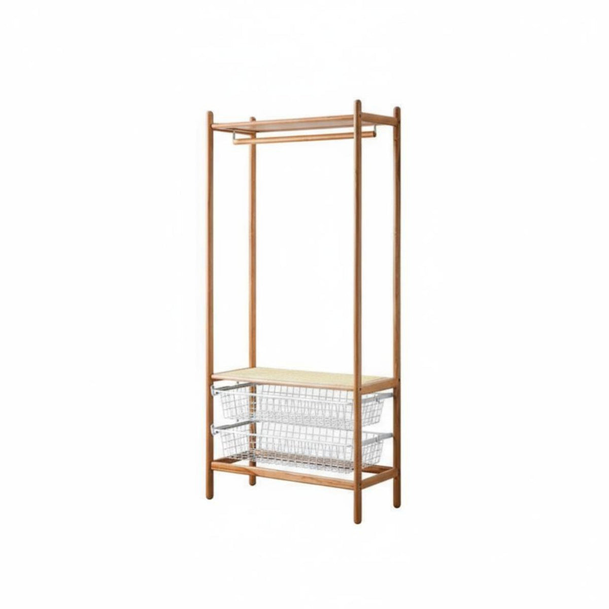 Rolling Clothes Organizer complimentarystanding Garment Stand Easy Assembly for Retailers
