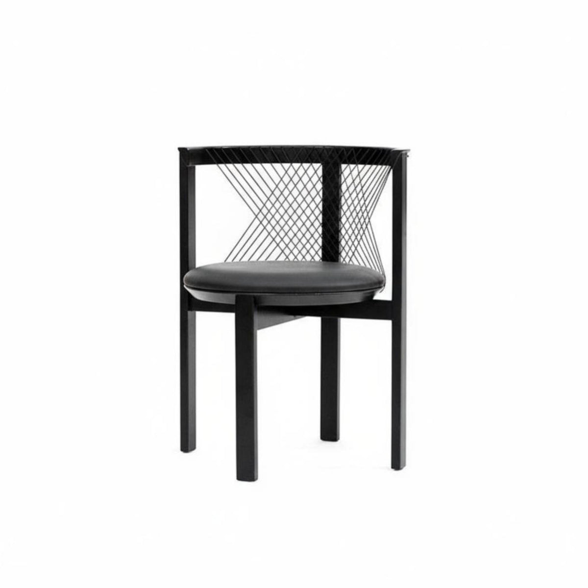 Harp Posterior Chair Danish Design Wooden Frame Armchair Wabi-Sabi Aesthetic Curved Posteriorrest for Renters, Dining Room, Cafe
