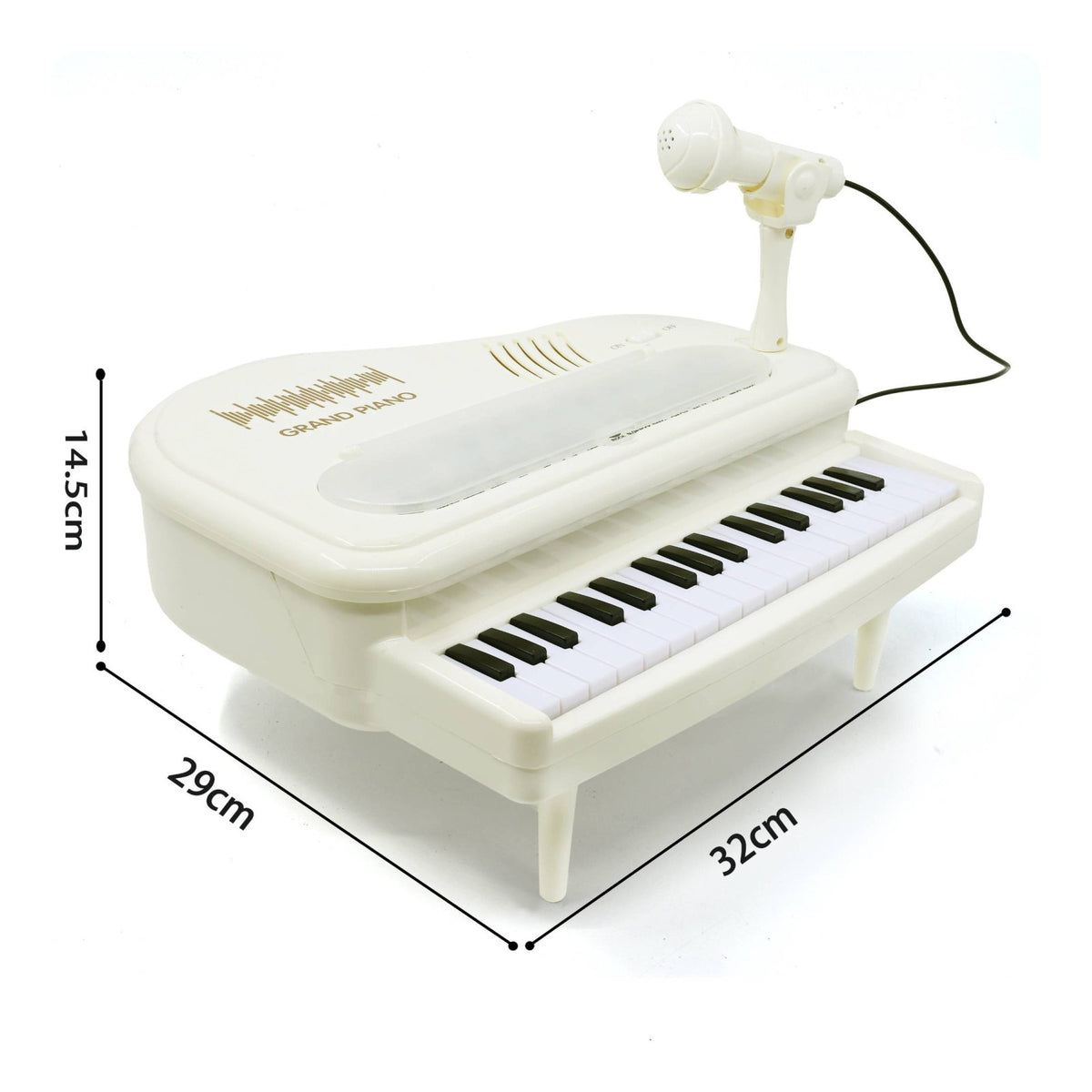 Music Learning 32-Key Toy Piano Built-in Speakers Children's Electronic Piano Vocal Input Device for Beginners