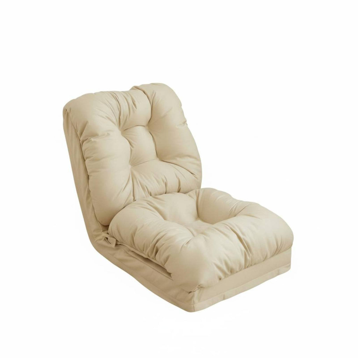 Lazy Sofa Bed, Foldable Woven Mat, Adjustable Backrest, Waterproof Fabric, Living Room, Bay Window