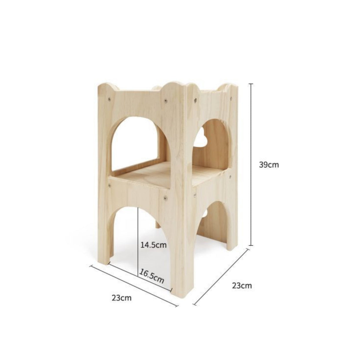 Wooden Rabbit Castle Sturdy Construction Bunny Playhouse with Slide for Rabbits