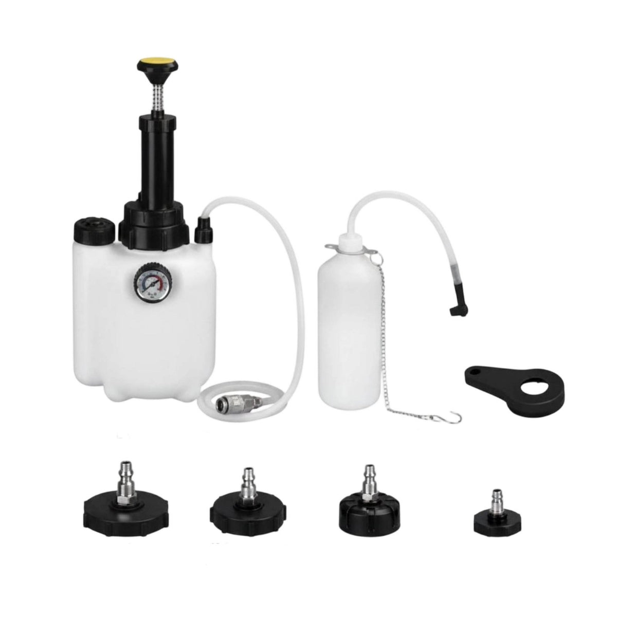 Automatic Brake Fluid Changer 3L Capacity Pneumatic Brake Bleeder Portable Handle Auto Repair Tool for Workshop