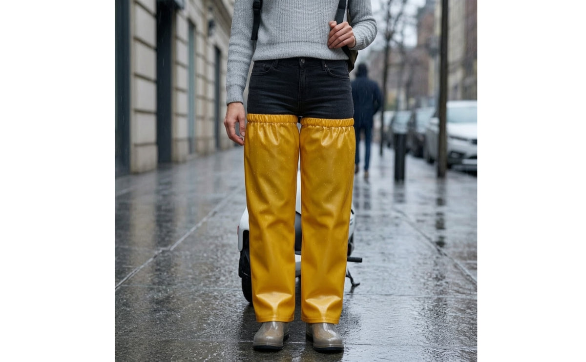 Waterproof Leg Sleeves Fit PVC Leg Sleeves Easy to Put on and Takes off Legs Protectors for Commuters, Rainy Commutes, Outdoor Activities