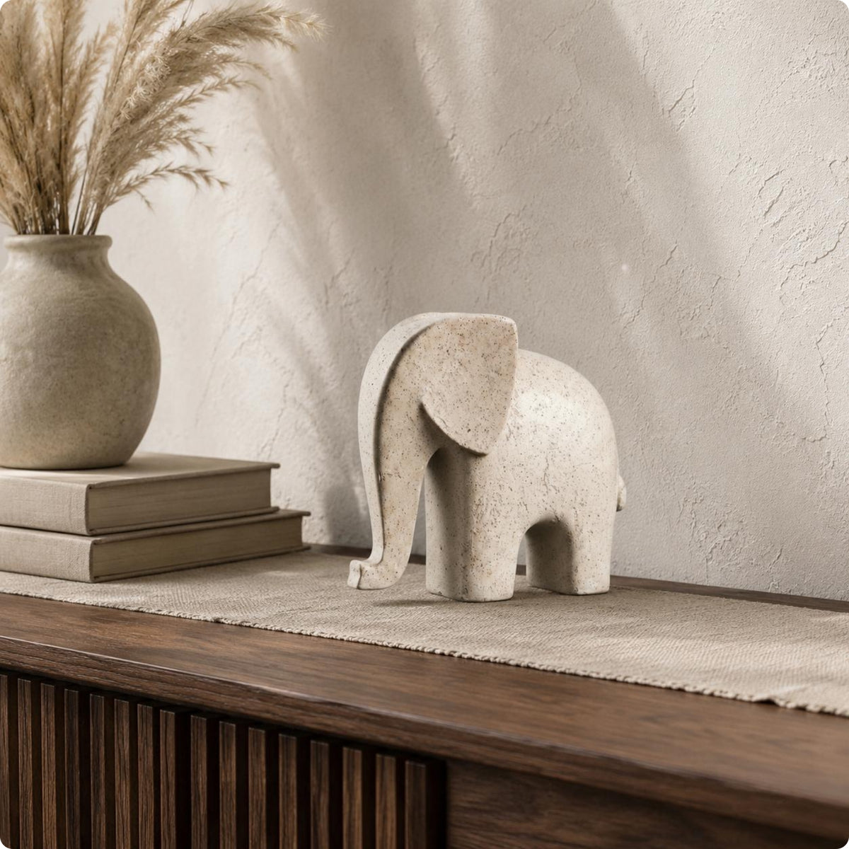 Abstract Elephant Figurine Retro Design Home Decor Good Luck for Study