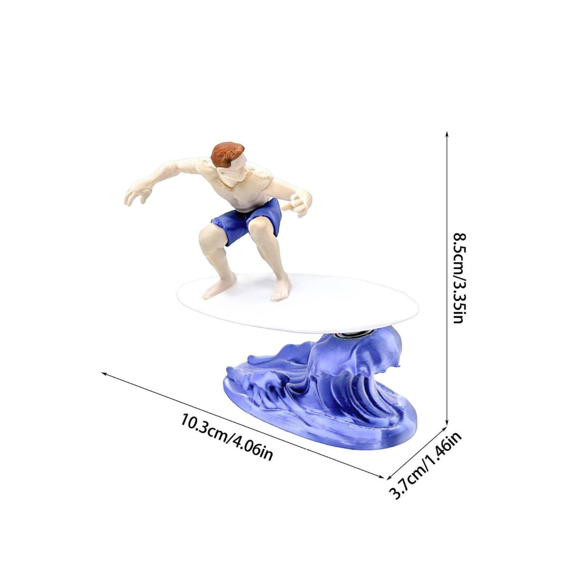 Car Dashboard Surfer Decor Inertia Swing Wobbling Surfer Statue Wobbly Motion