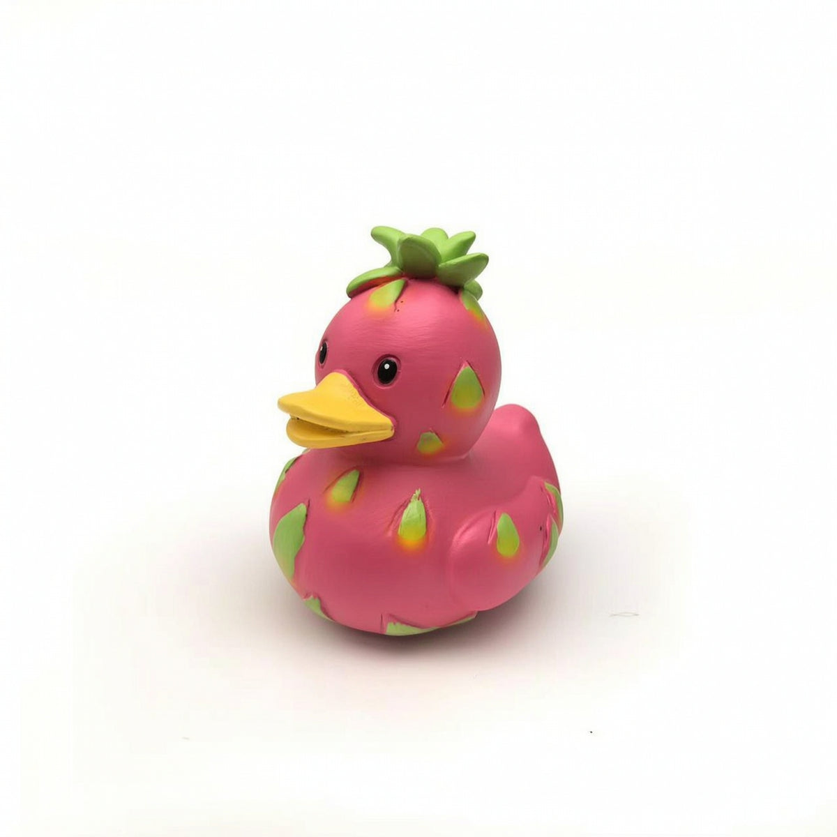 Duck Figurine with Fruit Pattern Whimsical Figurines Vibrant for Desk, Bookshelf