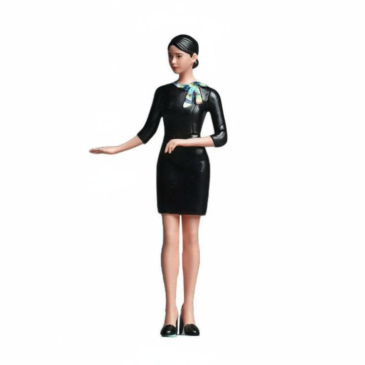 Flight Attendant Figurine Artisanal Miniature Model Scene Building