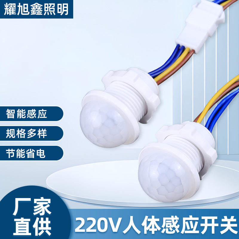 220V Human Body Induction Switch Sensor 45s Light Control Infrared Module