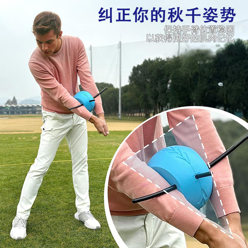 New Golf Connecting Ball Swing Aid Posture Correction Trainer Golf Swing Trainer