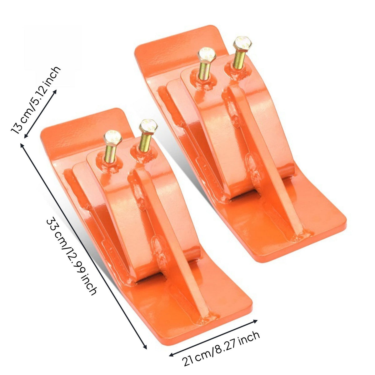 2 Pieces tractors Bucket Protector Heavy Duty Steel Bolt on Bucket Protector
