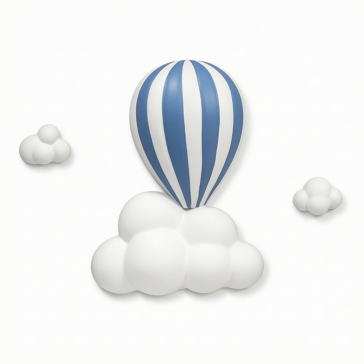 Hot Air Balloon Wall Decor Raised Hot Air Balloon Wall Art Striped for Bedroom