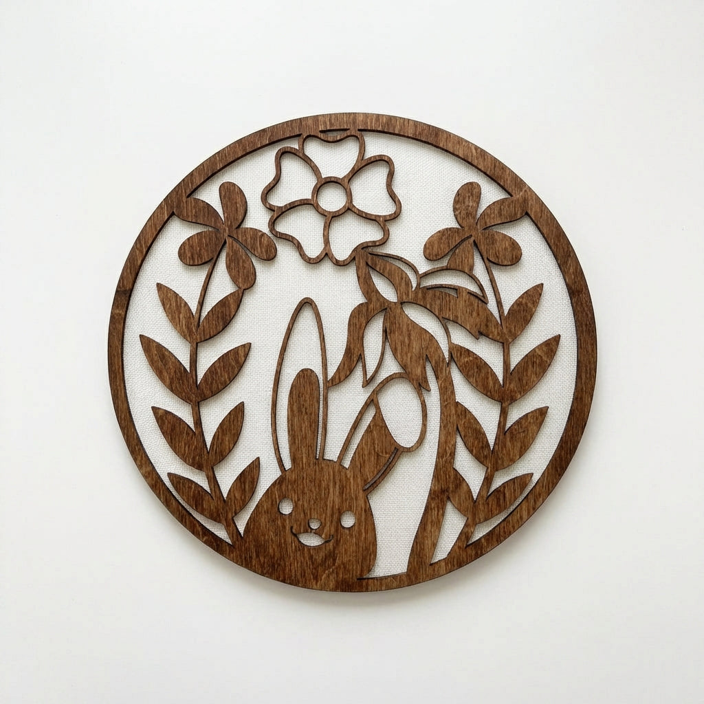Round Placemat Festive Design Easter Placemat Washable Round Table Mat for Party Hosts, Home Stylists, Holiday Parties, Kitchen, Family Gatherings