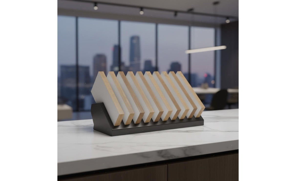 Tile Sample Display Rack Keeps Samples Organized Tile Display Rack Compact Floor Layout Sample Holder for Industry Show, Retail Store