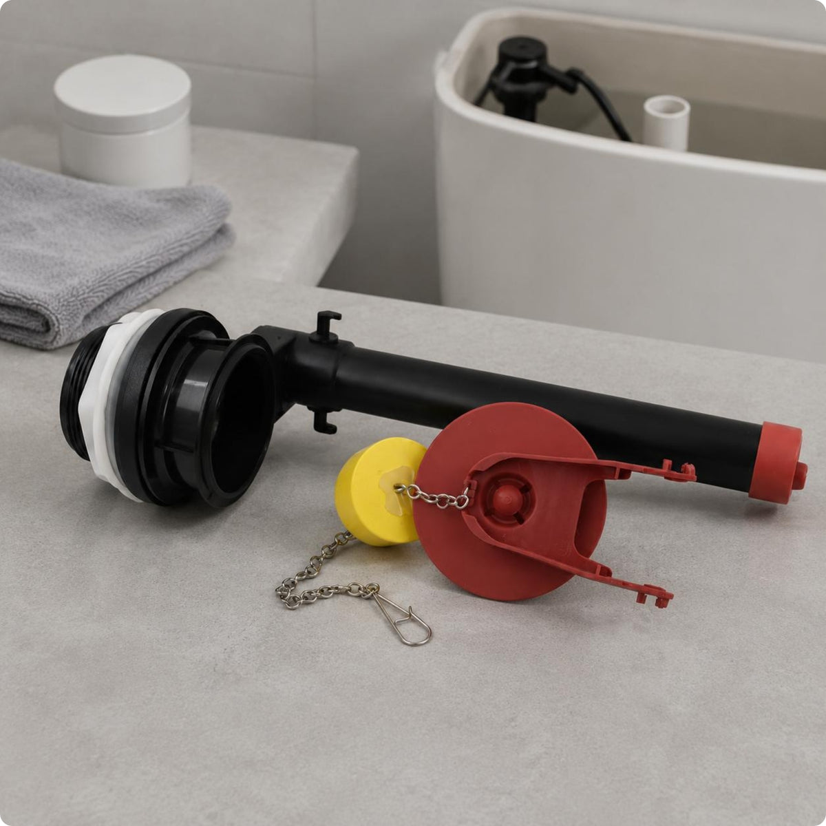 Toilet Cistern Flush Valve Assembly Foam Buoyant Component Plumbing Part Easy