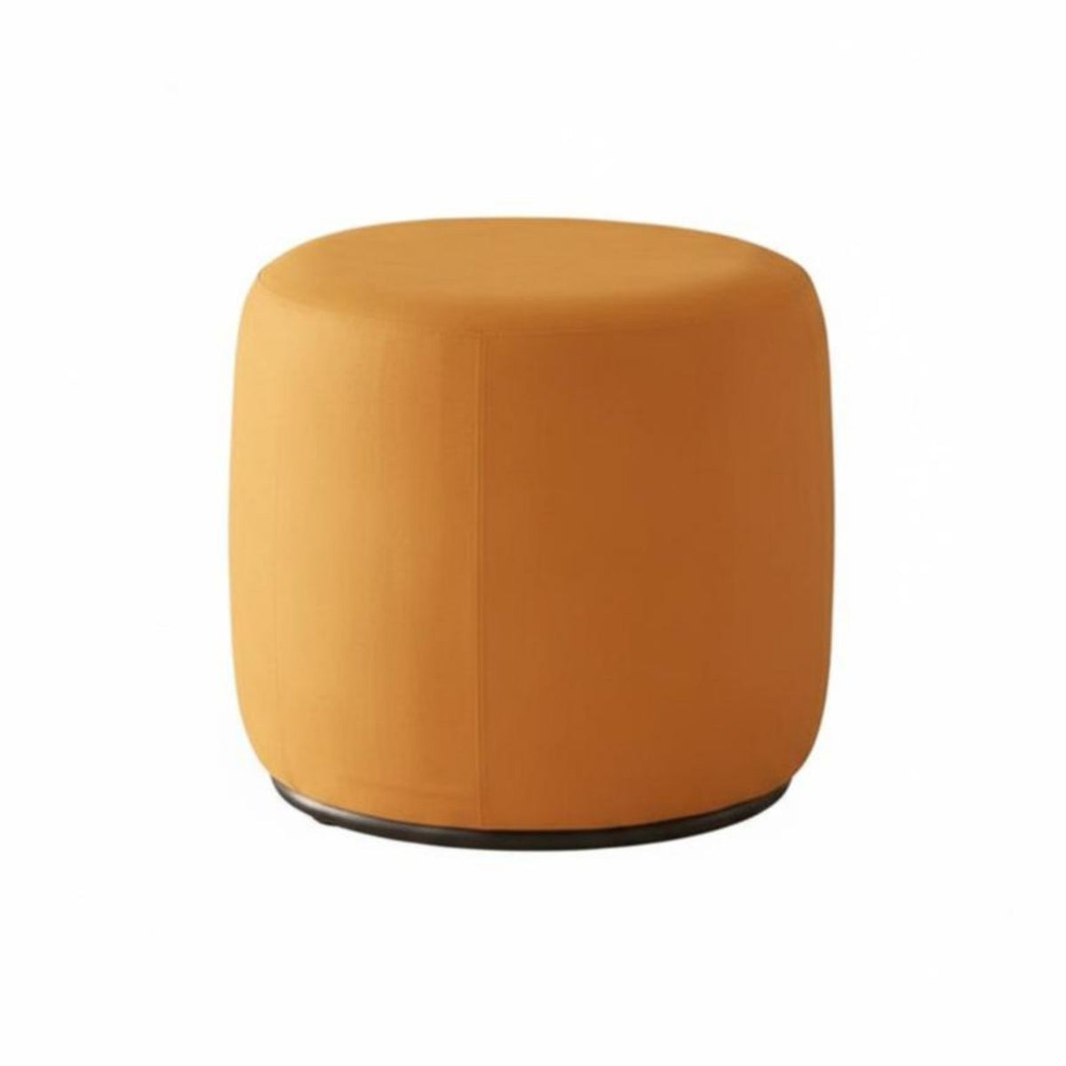 Textile Pouf with Handle Mobile Upholstered Bench Sturdy Construction Minimalist Design for Adults, Living Room, Bedroom