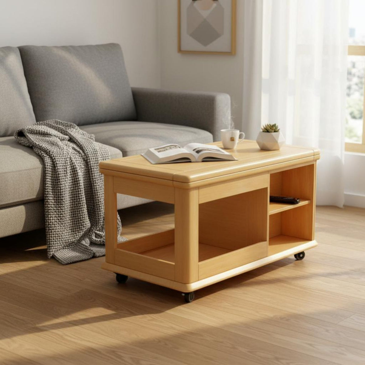 Expandable Storage Trolley Versatile Functionality Multi-Tier Rolling Shelf