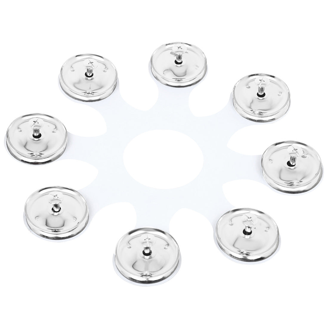 Hi-Hat Bell for Drum Set, Stainless Steel Percussion Bell with Ring, Drum Hardware Accessory