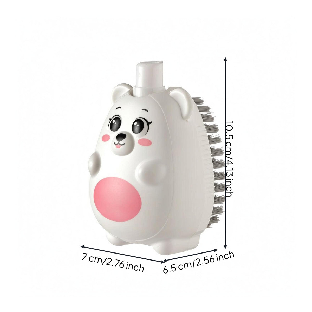 Liquid Cleaning Brush Contoured Grip Liquid Shoe Brush Compact