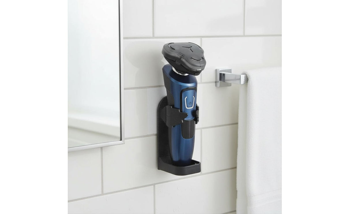 wall Mounted Electric Grooming Device Holder Space-Saving Electric Grooming Device Wall Rack Waterproof Self Rack for Restroom