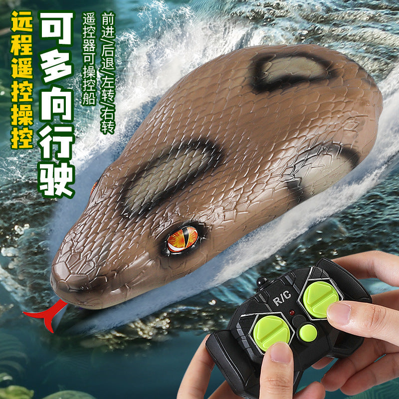 Children's Electric Speedboat 2.4G Four-Channel Remote Control Boat with Double Propellers