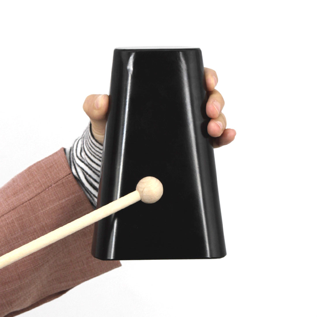 Metal Cowbell Instrument Orff Percussion 6-Inch No Hole Band Practice Accompaniment Cowbell Square Bell