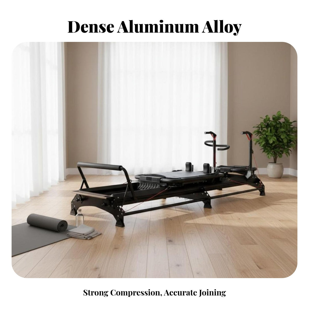Pilates Reformer Commercial Grade Pilates Reformer Bed Adjustable Resistance Core Training Bed for Beginners, Adults, Therapeutic Recovery Center
