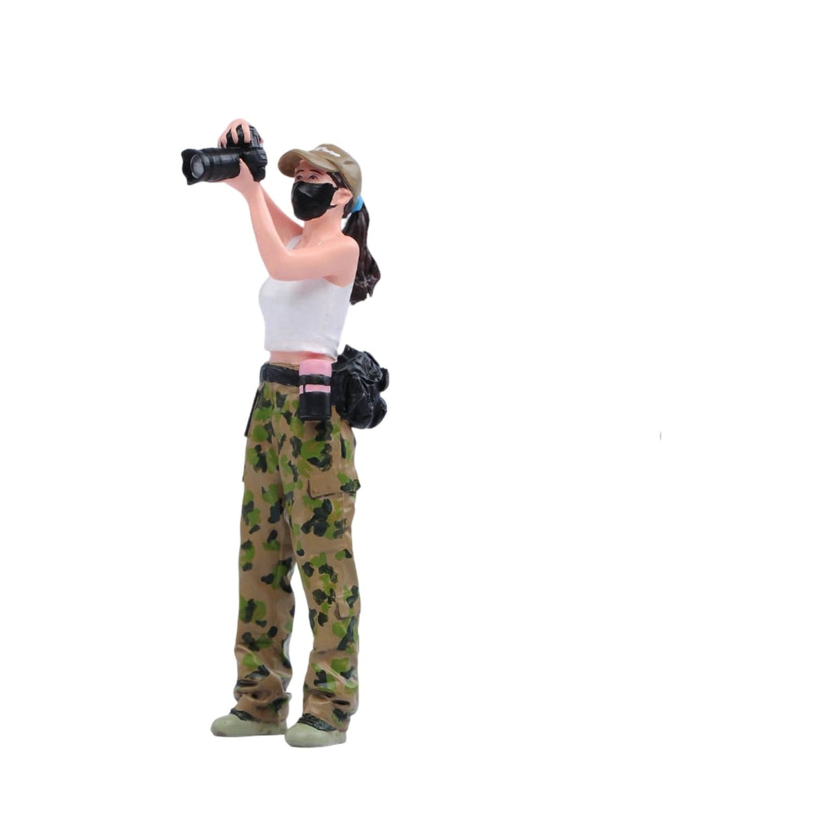 Photographer Figure Finished Display Piece 1/18 Scale Photographer Figure