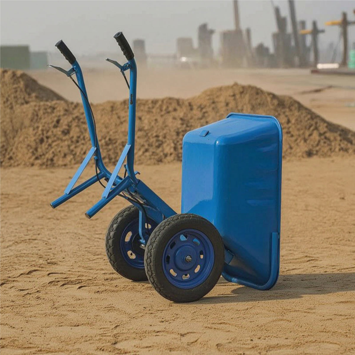 Garden Dump Cart Tilting Tipping Cart Wheelbarrow with Tipping Tub Metal Garden Trolley Manual for Gardeners, Gardens