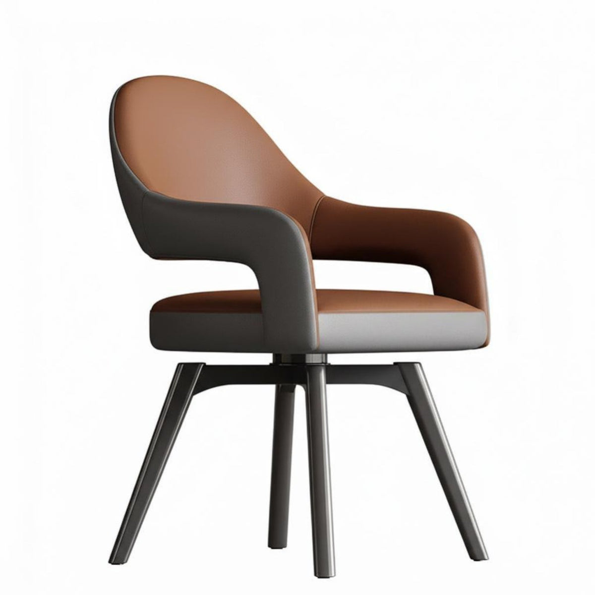 Rotating Upholstered Seat Versatile Upholstered Revolving Armchair Padded Pad Easy Assembly for Cafe, Living Room, Bedroom