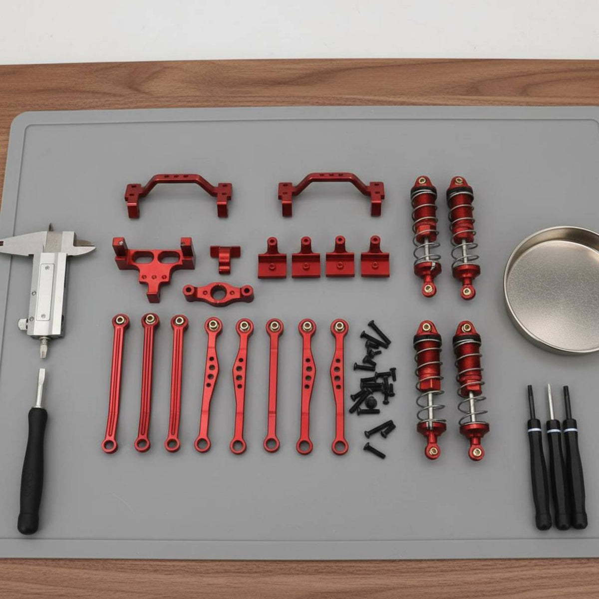 1/16 Scale Crawler Upgrade Easy Installation Metal shock absorb and Link Rod Set for Rock Crawling
